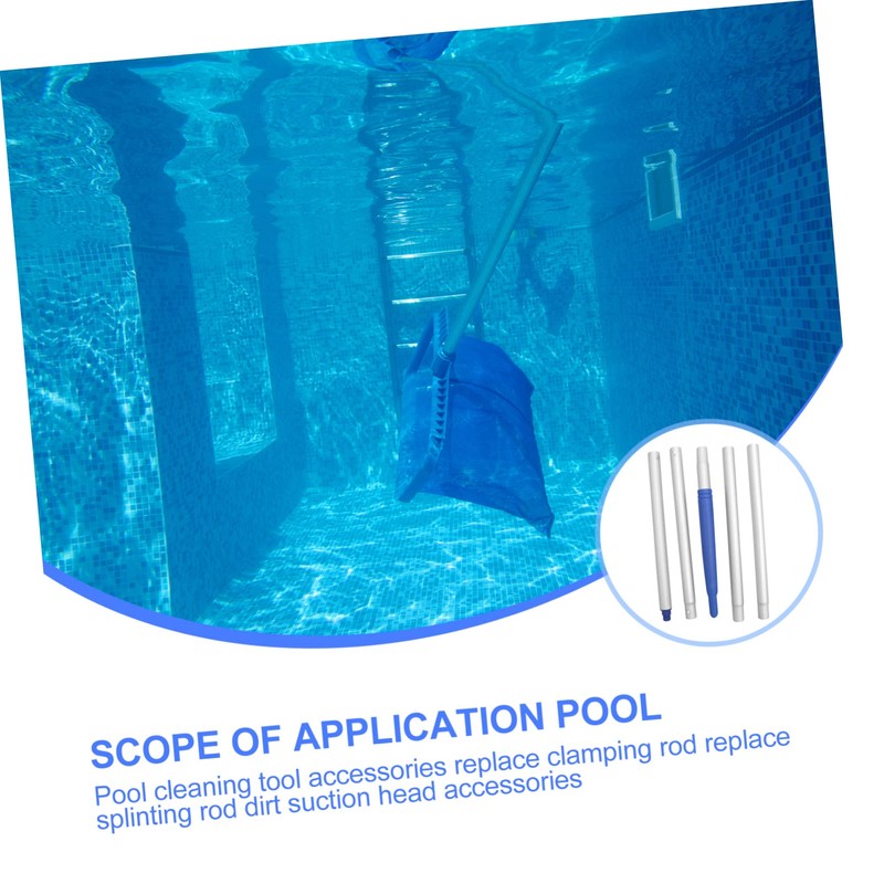 CAXUSD Swimming Pool Cleaning Tool Accessories Durable Pool Pole Sections