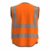 caparazon Unisex High-Visibility Reflective Safety Vest with Zippered Pockets -