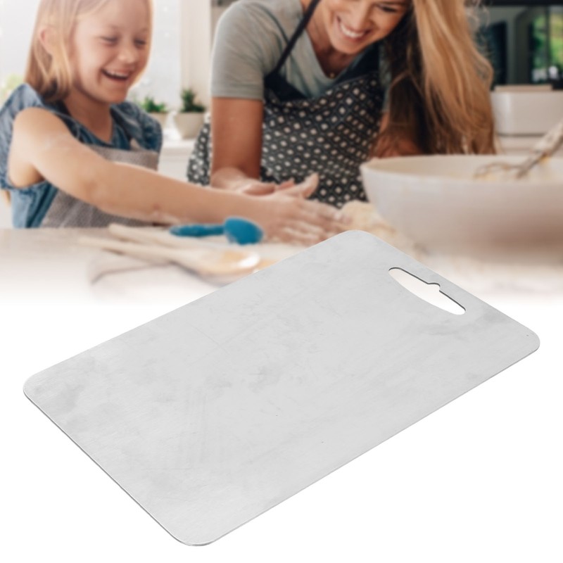 Cutting Board Multifunctional Double‑sided Stainless Steel Chopping Board for Kitchen