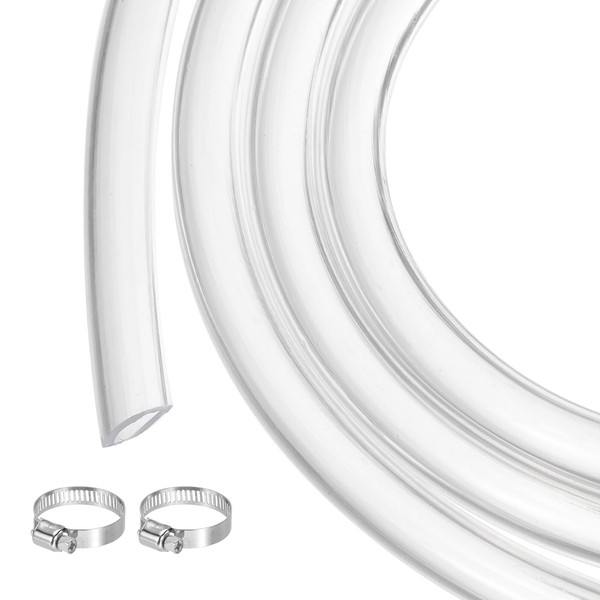 MECCANIXITY Clear PVC Tubing 1/4" ID 3/8" OD Plastic PVC