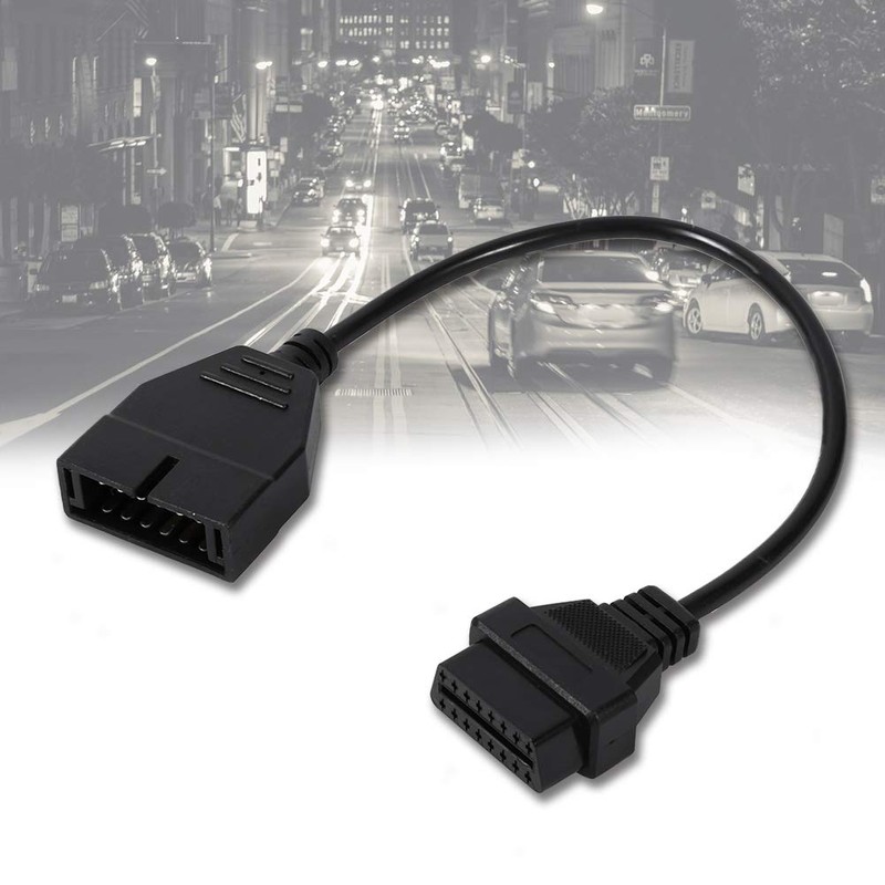 Acouto Cable Conector de diagnóstico, OBD1 de 12 Pines a