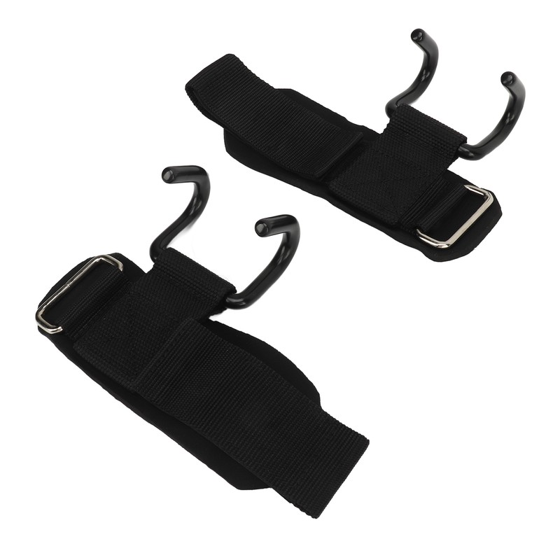 2pcs Weight Lifting Hook Heavy Duty Wrist Wraps Power Weight