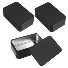 SUPVOX 3Pcs Tinplate Card Storage Box Game Card Holder for Poker and Trading Cards Versatile Organizer for Crafts and Items Easy to Carry and Store