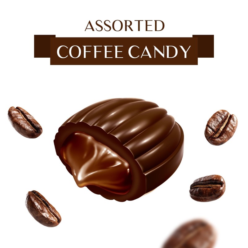 Maestro Massimo Assorted Coffee Candy - Individually Wrapped 2.2 Pound