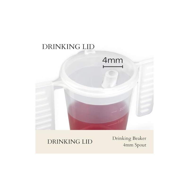 Life With Dignity Wing Handled Beaker with Drinking Lid -