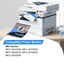 HenceBuy LC3019XXL Ink Cartridge Replacement for Brother LC3019 LC3019XXL LC3017 Work with Brother MFC-J5330DW MFC-J6930DW MFC-J6530DW MFC-J5335DW MFC-J6730DW Printers (2BK/C/M/Y,5-Pack)