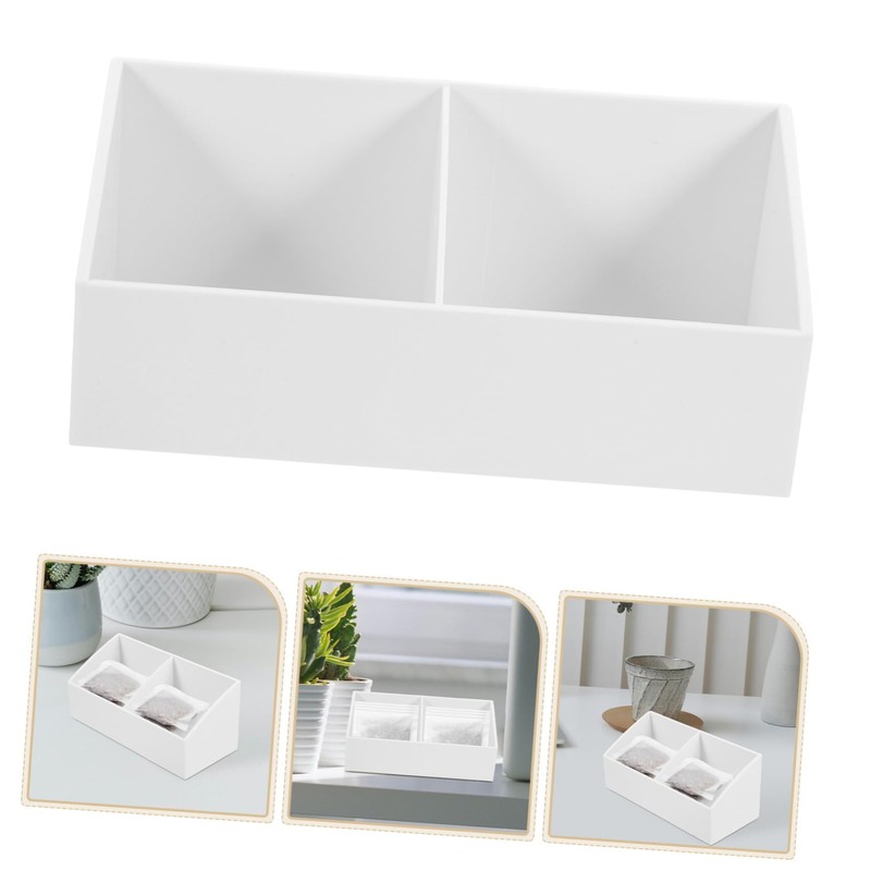 Alipis Tea Bag Storage Box Hotel Room Counter Top Organizer