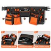 TUFFWORX Tool Belt with Multiple Pockets, Heavy Duty Construction Pouch,