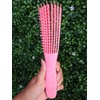 Rizos Curls Pink Detangling Flexi Brush for Curly Hair, Flexible