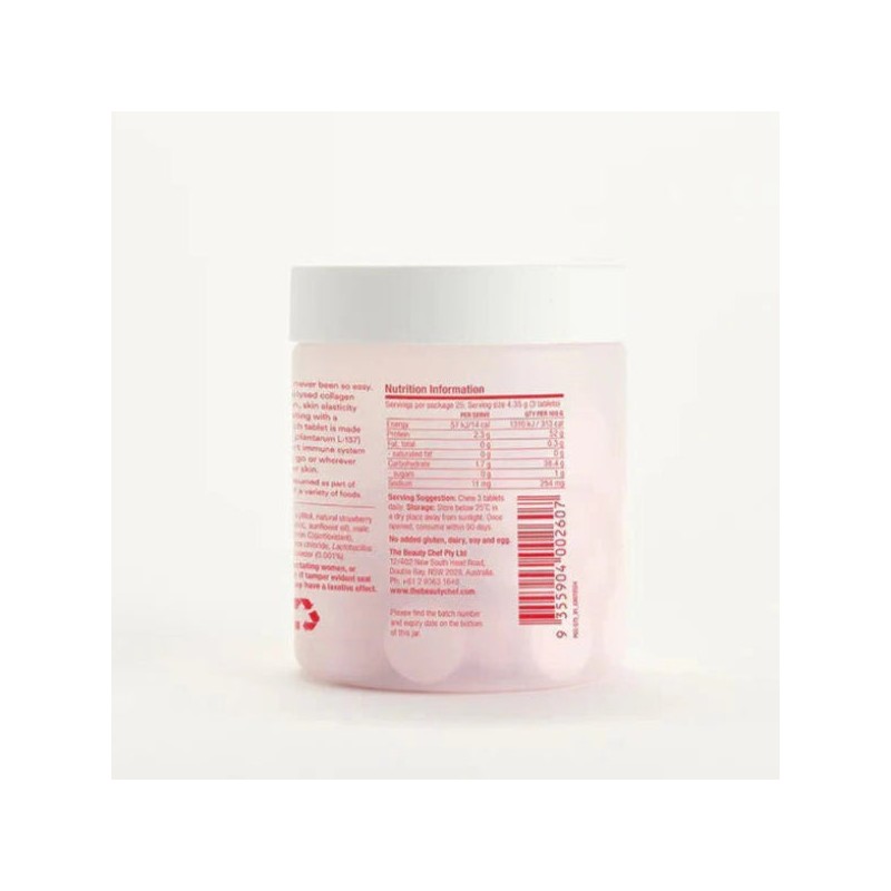 The Beauty Chef Plumpers Collagen Chewables Strawberry