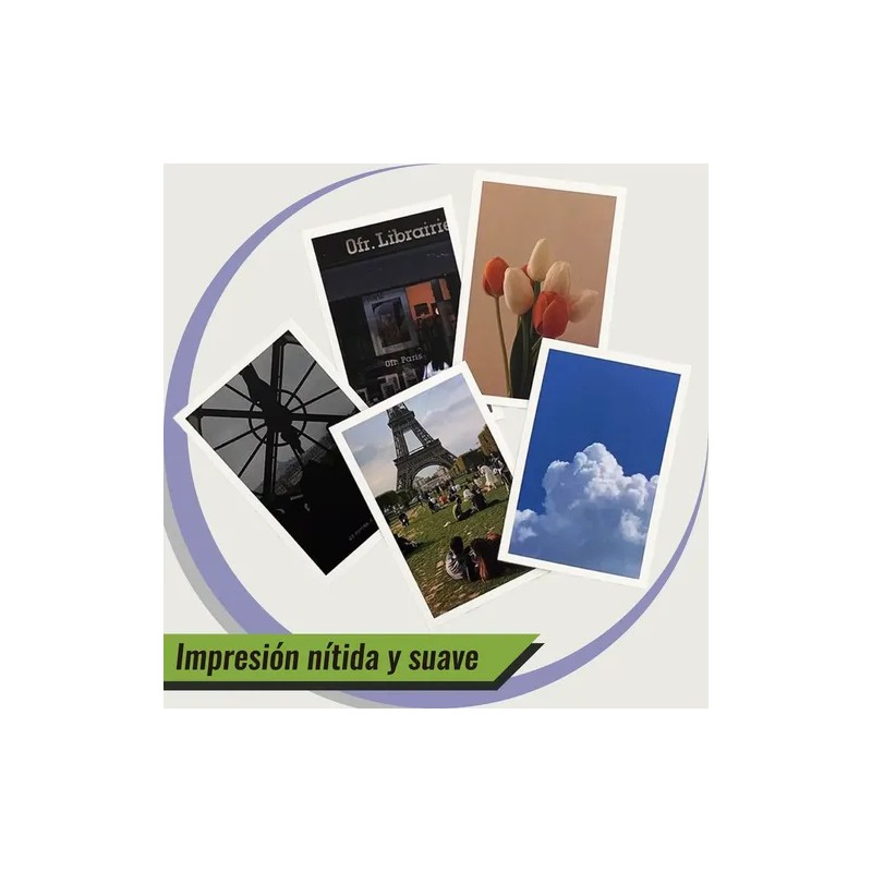 Papel Fotográfico A4 Kamo Glossy De 115gr 200 Hojas Color