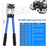 Battery Cable Lug Crimping Tool, Wire Crimper Tool with Cable
