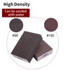 4pcs sanding sponges,sanding blocks 4 Grits(60-100-150-180),flexible sanding block for metal,sanding