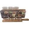 Home Essentials set of 2 Acacia Serving Boards with 6