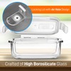 NutriChef 10-Piece Superior Glass Food Storage Containers Set (5 Containers