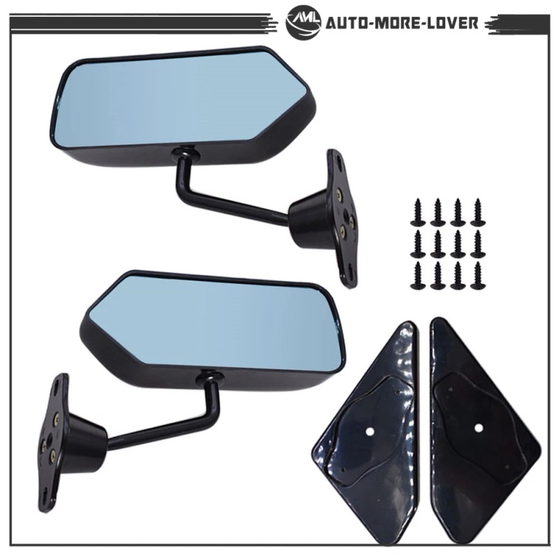 Silscvtt Side Rearview Wing Mirrors F1 Retro Style Racing Universal