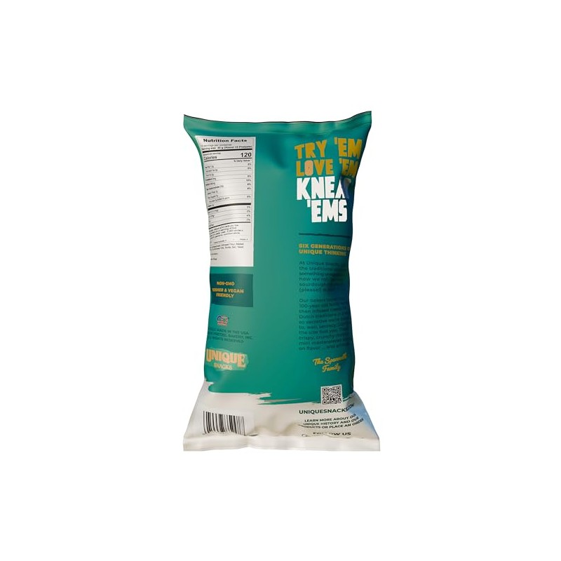 Unique Snacks Knead Ems, Sourdough Mini Pretzels, 11 Ounce Bags,
