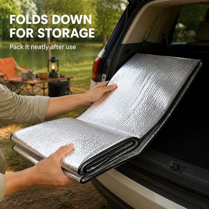 Waterproof Aluminum Foil EPE Camping & Picnic Mat, 3 Size