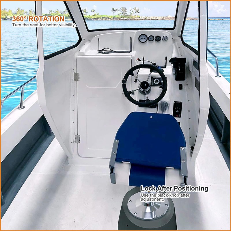 Yuleimy Adjustable Boat Seat Pedestal with Slider and Post, 13-19