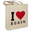 Stofftasche mit Stadt/Ort "Bogen " - Motiv I Love -