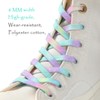Stepace 2 Pairs Dyeing Shoelaces 8 mm Width Premium Replacement