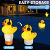 KingSom 2025 Upgraded Pool Chlorine Floater,Duck Chlorine Floaters with Light,Solar
