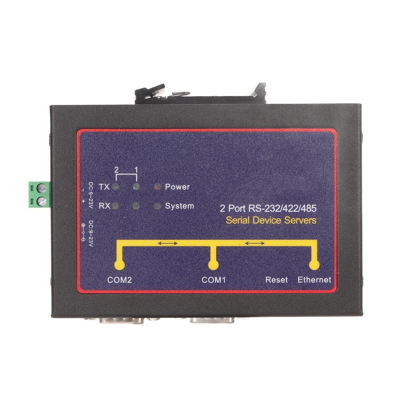 Serial Device Server Dual Port RS232 485 422 to Ethernet