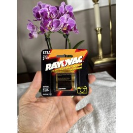 Rayovac Vintage NEW 2 pack RL123A-2 Rayovac 3V Lithium Batteries Camera Flashlight USA