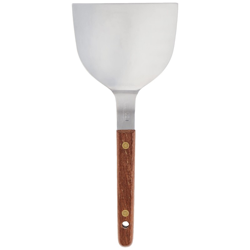 Endoshoji GOK04002 Professional Spatula, Medium, Wood Handle, 18-0 Stainless Steel,