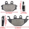 Area1 Replacement Brake Pads Rear Wheel Compatible with MT-125, 2014-2019