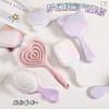 Cute Girl's Heart In-Style Teddy Bear Airbag Massage Comb for Hair Extensions Comb Cyf3403 Leaf - Mini 4ea