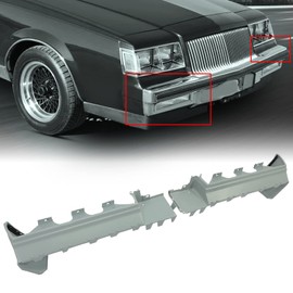 ECOTRIC Rear Bumper Filler Set Compatible with 1981-1987 Buick Regal All 2 Door Models 2PCS Replacement for 20428397 20428396
