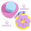 NUOBESTY 6pcs Painting Sponge Stamps Creative Flower Round Sponge Seals
