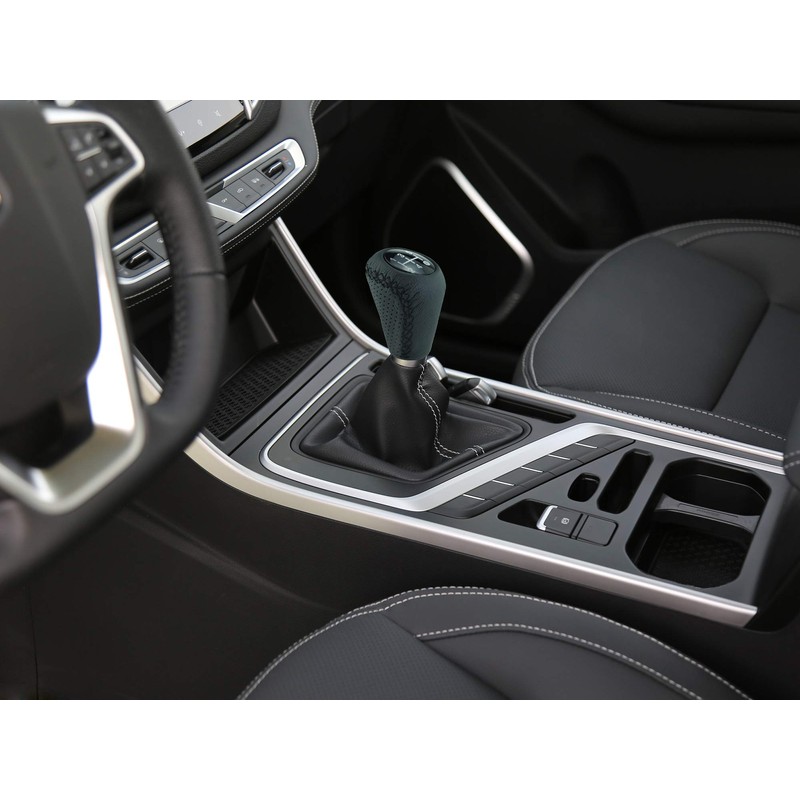 Abfer Shifter Knob 5 Speed Leather Car Gear Stick Shifting