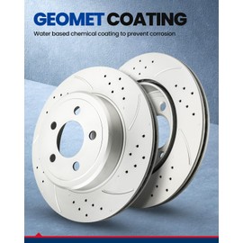 KAC Brake Kit, Rotors and Ceramic Brake Pads Compatible with Escalade EXT/Avalanche/Silverado 1500/Sierra 1500 2007-2013, Escalade/Suburban 1500/Yukon/Tahoe 2007-2014, OEM# 55133+D1194 Disc