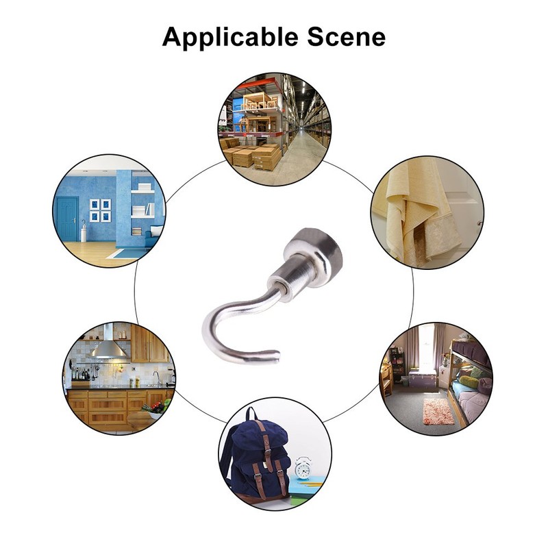 Practical Heavy Duty Hanging Hook Powerful Magnetic Hooks Indoors Organization
