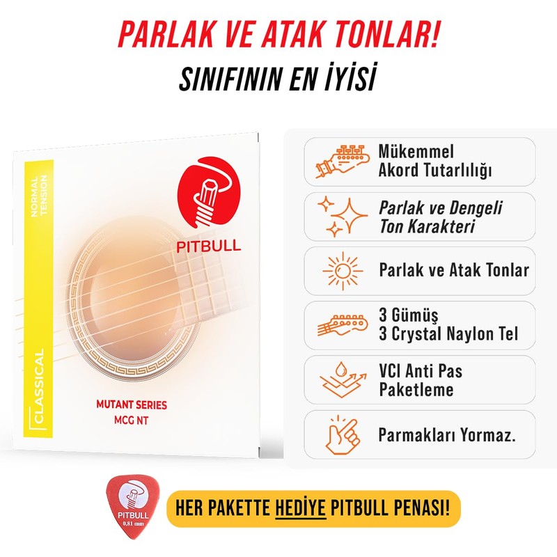 Pitbull Mutant Series Classical Nylon Guitar Strings (MCG NT Normal
