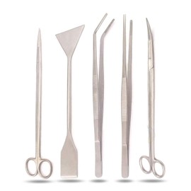 Precise Canada: Aquarium Tools Kit 5 in 1 Stainless Steel Fish Tank Aquatic Plant Tweezers Scissor Spatula Sets