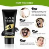 🔥 Mascarilla negra peel off elimina poros puntos negros acné