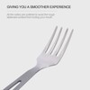 iBasingo Ti1048T Titanium Crockery Set Camping Fork Spoon Indoor Outdoor