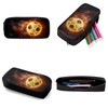 Amzbeauty Fire Football Backpack Set for Boys Girls Kids Elementary