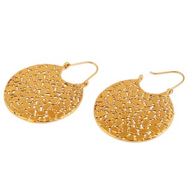 Touchstone Indian Bollywood fine filigree jali handcrafted Designer Jewelry Earrings In Antique Gold or Silver Tone For Women., Rhinestone