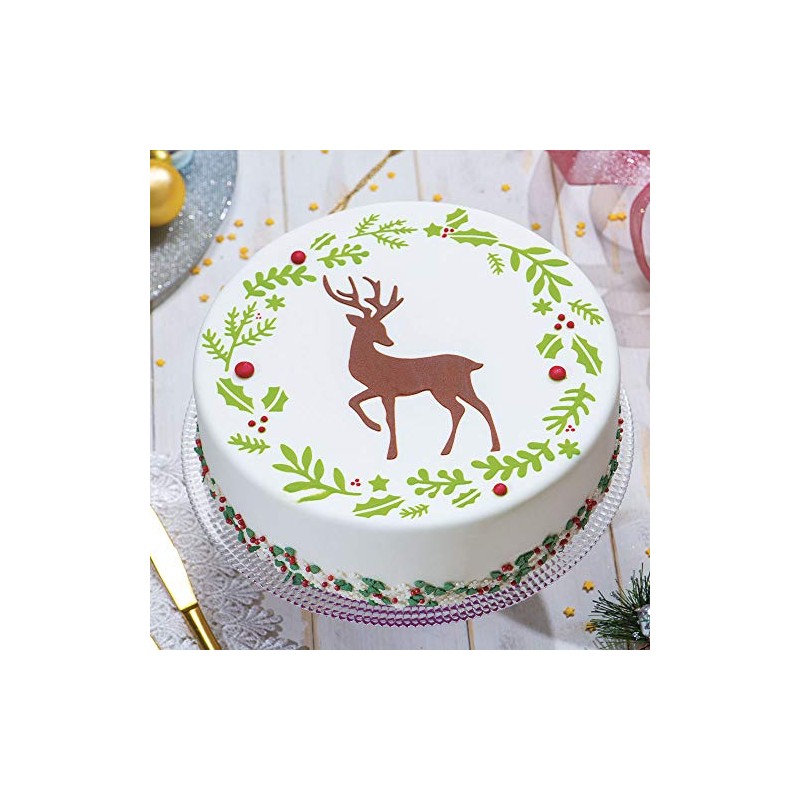 Decora 9270976 Stencil Reindeer Diameter 25 cm Plastic