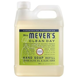 MRS. MEYER'S - Jabón de Manos Repuesto Líquido Verbena de Limón – 975 ml – Con Aceite de Oliva y Aloe Vera – Libre de Parabenos y Ftalatos – Aroma Fresco y Natural