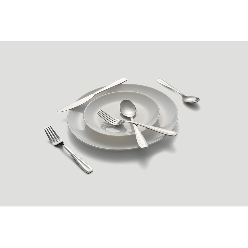 Cambridge Silversmiths Waylen Mirror 40-Piece with Rustic Bronze Buffet Flatware