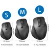 Elecom Wireless Mouse, Silent, Extreme Grip, Size M, 5 Buttons,