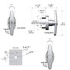 StartFine 4½" T-Handle Shed Door Lock Handle with Lock Keyed