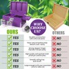 Large Bamboo Box with Combination Lock, Purple Decorative Storage Box