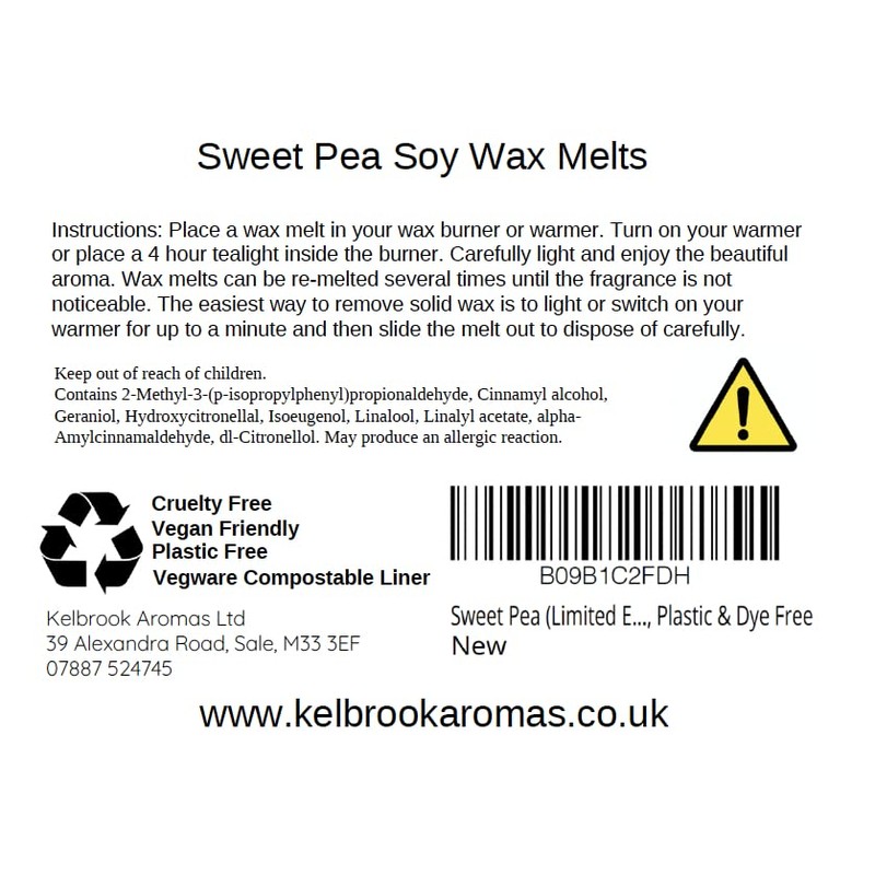 Wax Melts - Sweet Pea | 16 Pack | Strong