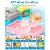 2 Pack Ice Cube Trays, ZDPMK Silicone Easy Release Flexible